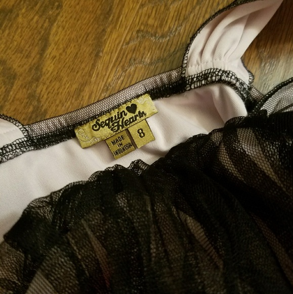 Sequin Hearts Butterfly Tulle Dress Sz 8 - Picture 7 of 15